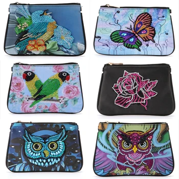 

DIY Special Shaped Diamond Painting wallet diamond Embroidery Cross Stitch Princess Christmas Gift Diamond Mosaic purse