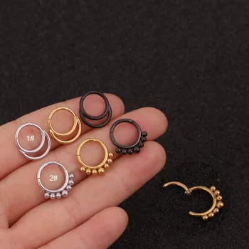

Surgical Steel Captive Bead Ring Ear Hoop Nose Ring Loop Ear Tragus Cartilalge Piercing Ring Body Jewelry Earring
