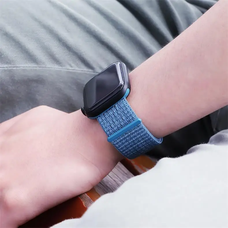 Ремешок для apple watch 5 4 ремешок 44 мм 40 мм Correa 42 мм 38 мм iwatch 5 4 3 2 нейлоновый браслет pulseira ремешок для часов