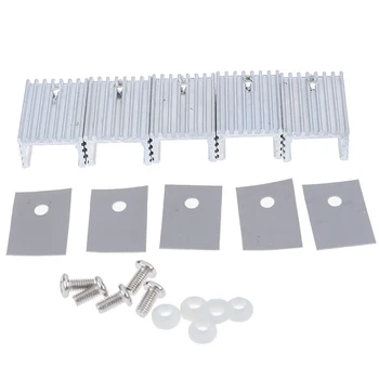 

10pcs White TO-220 Cooling Radiator Aluminum Sheet Heatsink Transistor Heat Sink Cooler For Computer Components