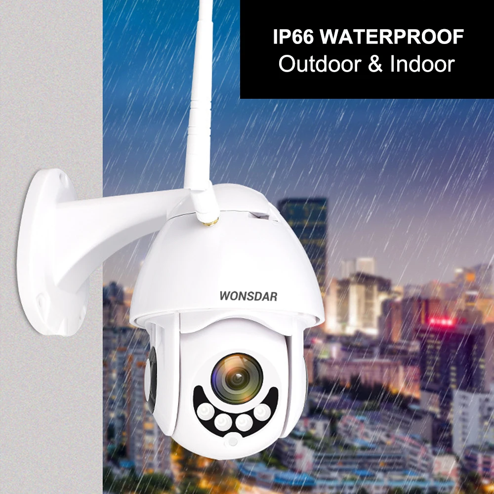 EVKVO 1080P HD PTZ IP камера ICSEE двухстороннее аудио беспроводной Wi-Fi безопасности открытый скорость купольная камера видеонаблюдения CCTV Onvif P2P