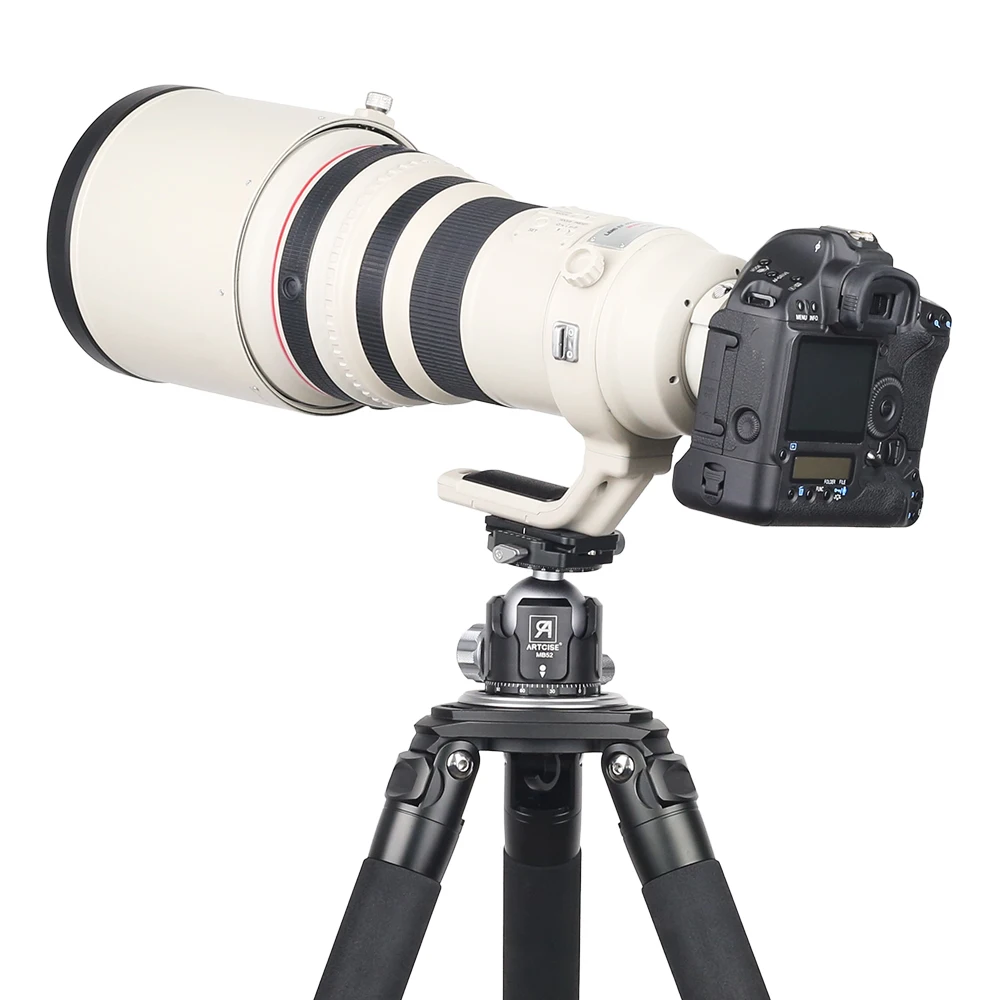 Low Profile Tripod Head Universal Panoramic Ball head for Camera CNC Metal 52mm Ballhead Mount with extra Quick Release Plate