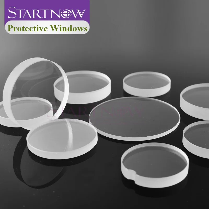 Lente Protettiva In Silice Fusa Per Laser 1064nm – 10 Pezzi, Diametri 30x3 / 30x4 / 30x5 / 34x5 Mm, Con Rivestimento AR E AS Per Testa Di Taglio
