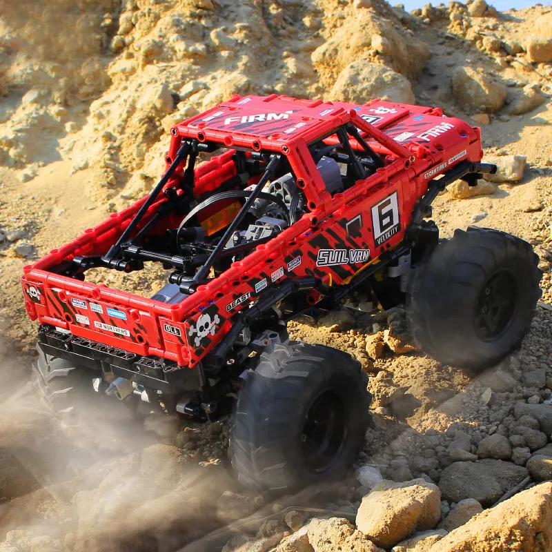 Technic Toys, серия Toyotas Hilux, 4X4, внедорожные модели Vehile, строительные блоки, блоки, совместимые 29256, рождественский подарок, игрушки