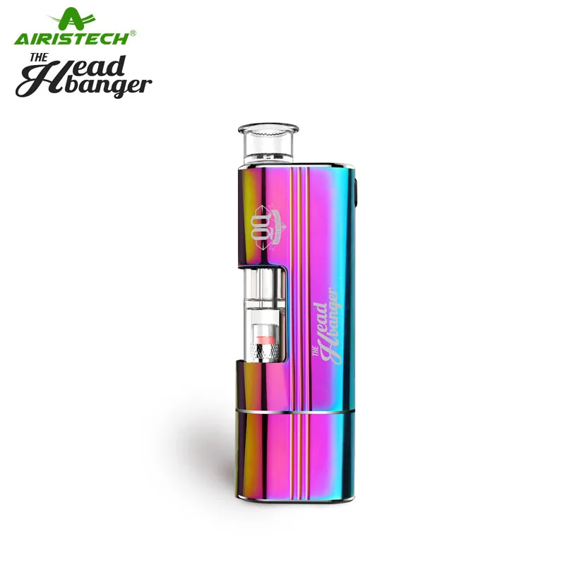 AIRISTECH airis Headbanger воск испаритель 1500ohm 2в1 вейп Ручка Комплект Qcell катушкой электронная сигарета - Цвет: Rainbow