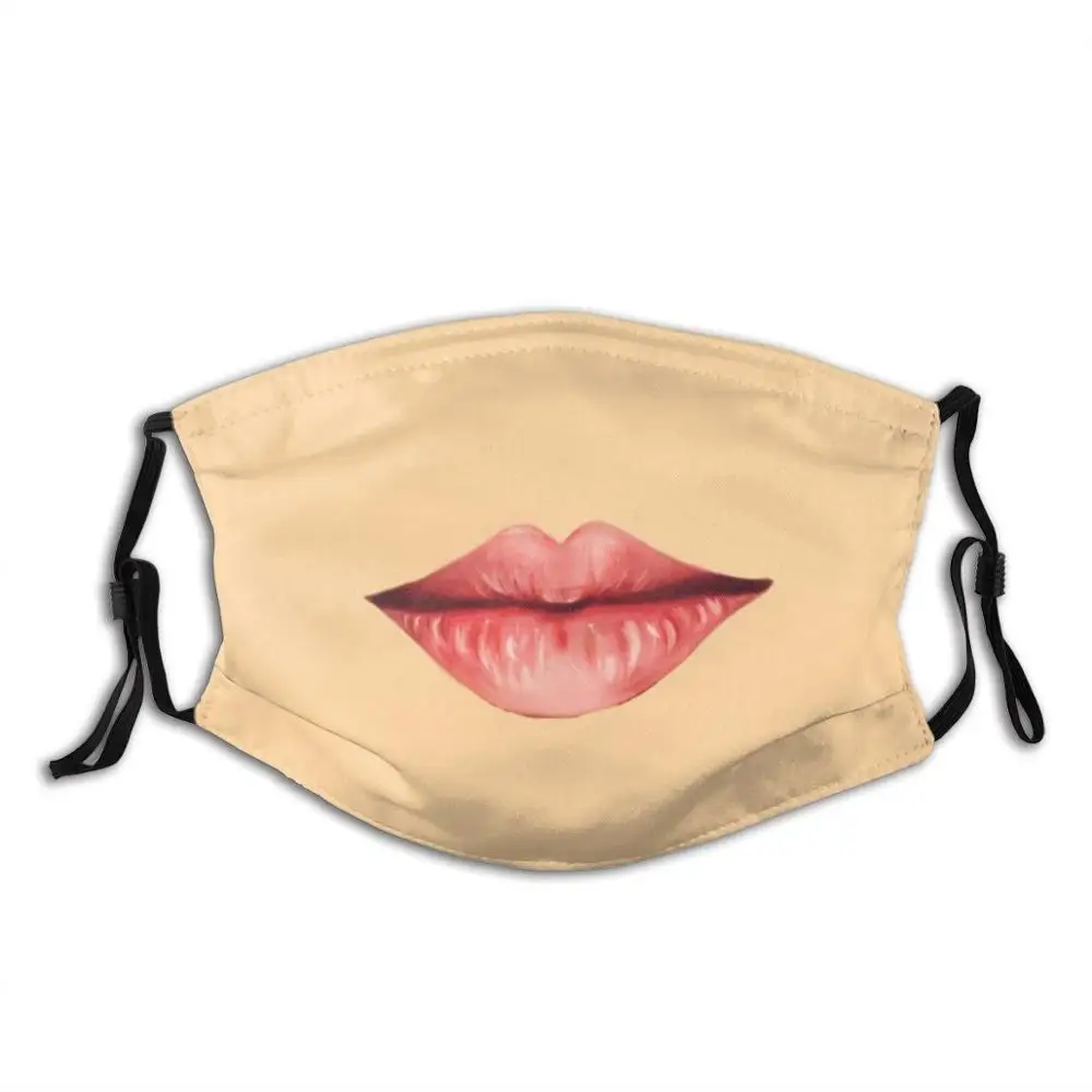 Забавная крутая Тканевая маска для губ в стиле хиппи Groovy Цветок Любовь Мир рок