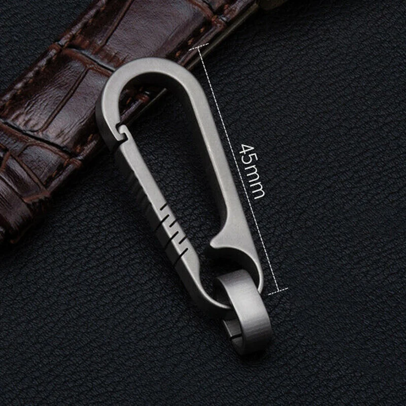 

55mm Keychain backpack buckle Men's Titanium Alloy Keychains Car Key Waist Keychain Pendant Hanging durable Keychain