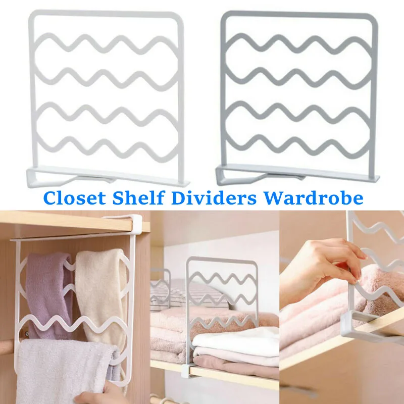 Shelf Divider Partitions Divider Multifunction Shelf Rack Holders Closets Wardrobe