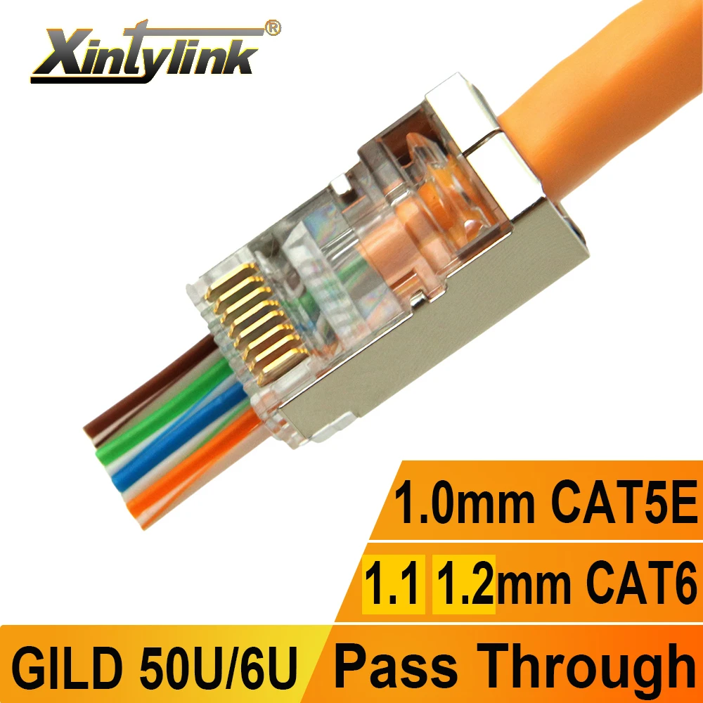 Xintylink Rj45 Cat6 Connector Cat5e Cat5 Sftp Ftp Stp Cable