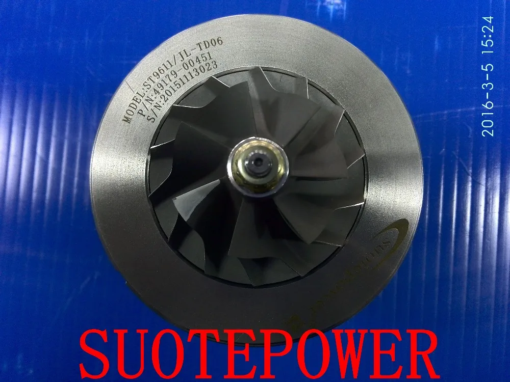 Картридж Suotepower TDO6H turbo 49179-00451 49179-02340 49179-02390 для гусеничного экскаватора hyundai 7-Series