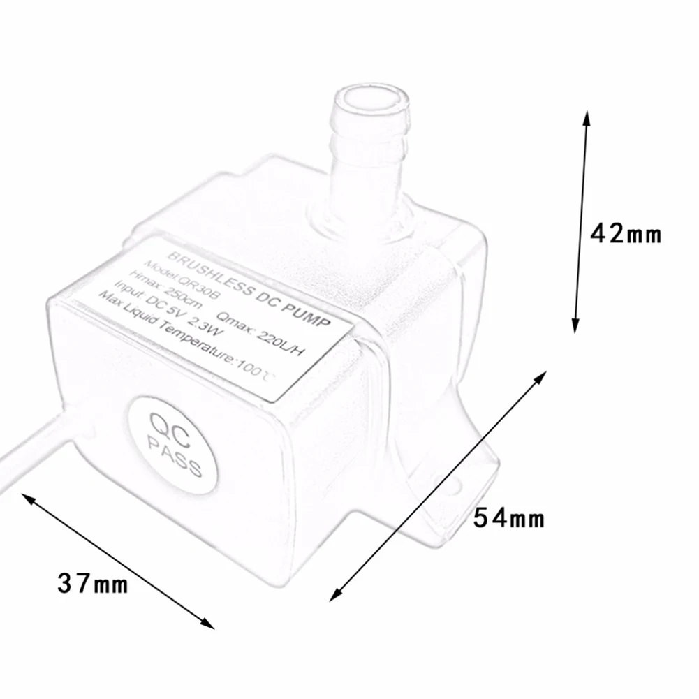 Тихая работа мини USB разъем DC5V аквариум бесщеточный двигатель погружной холодной воды цикл насос постоянный магнитный ротор