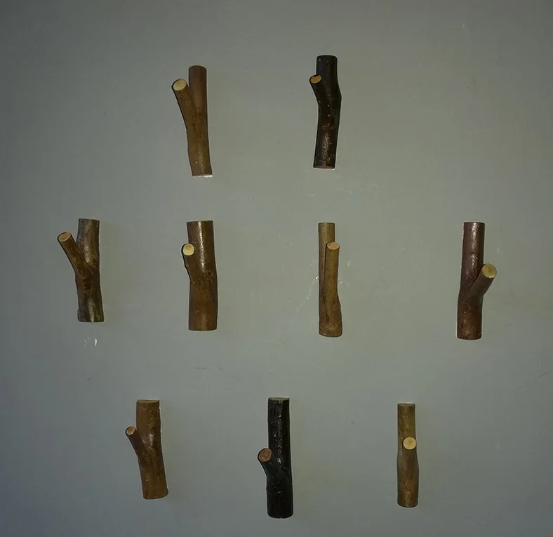 Tree Fork hook Pure Handmade Natural Growth Log Branch Creative Link Pure Handmade Wall-Link Decorative Wood Frame Natura