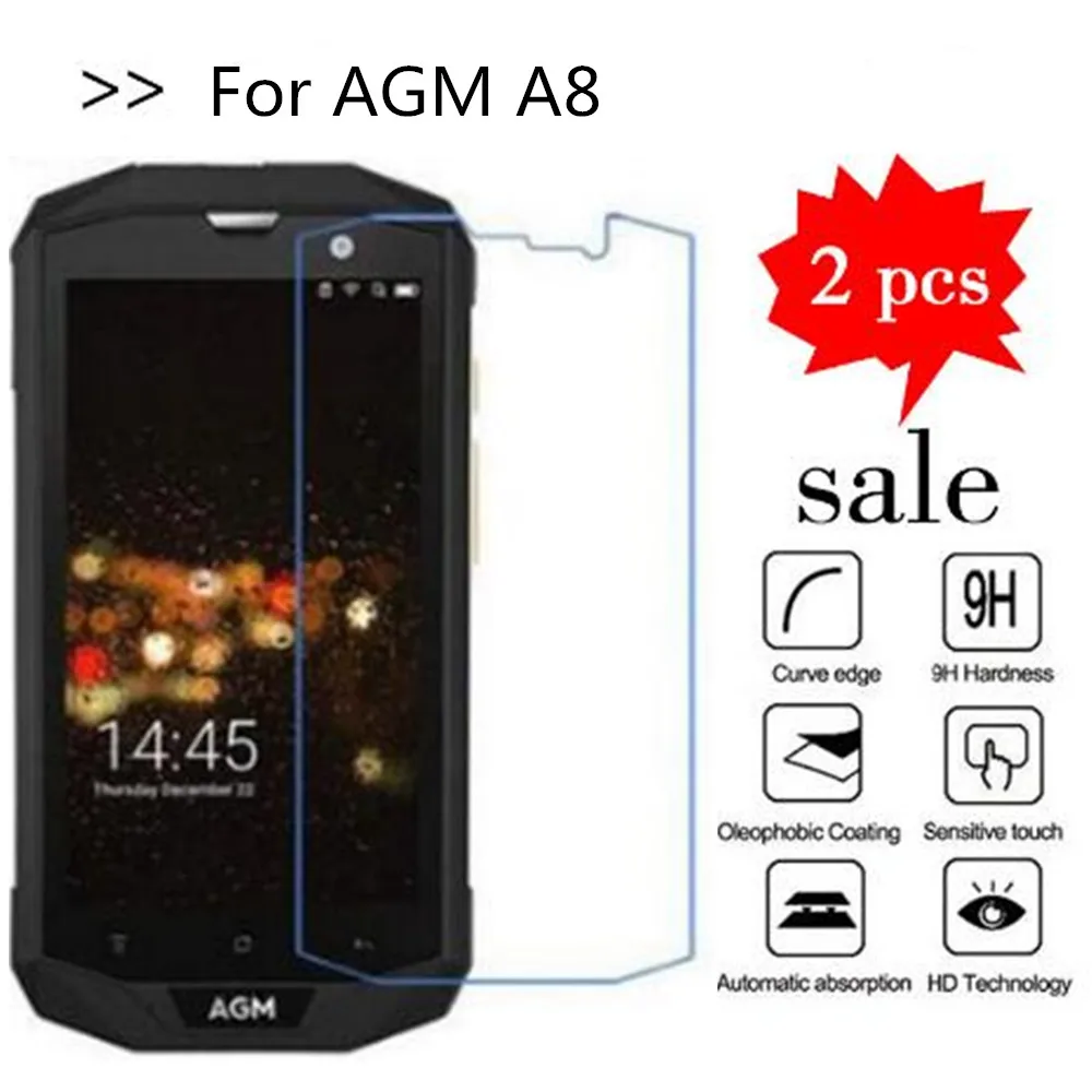 Tempered Glass For AGM A8 Screen Protector Premiun Phone Protection Film Case | Мобильные телефоны и аксессуары