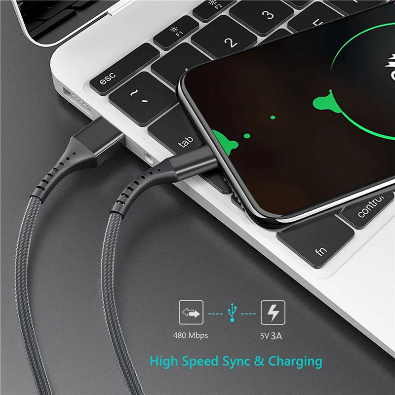 Micro USB кабель передачи данных для быстрой зарядки для samsung S6 S7 Xiaomi Redmi Note 5 Pro Honor планшет Android, телефон Micro зарядное устройство Шнур