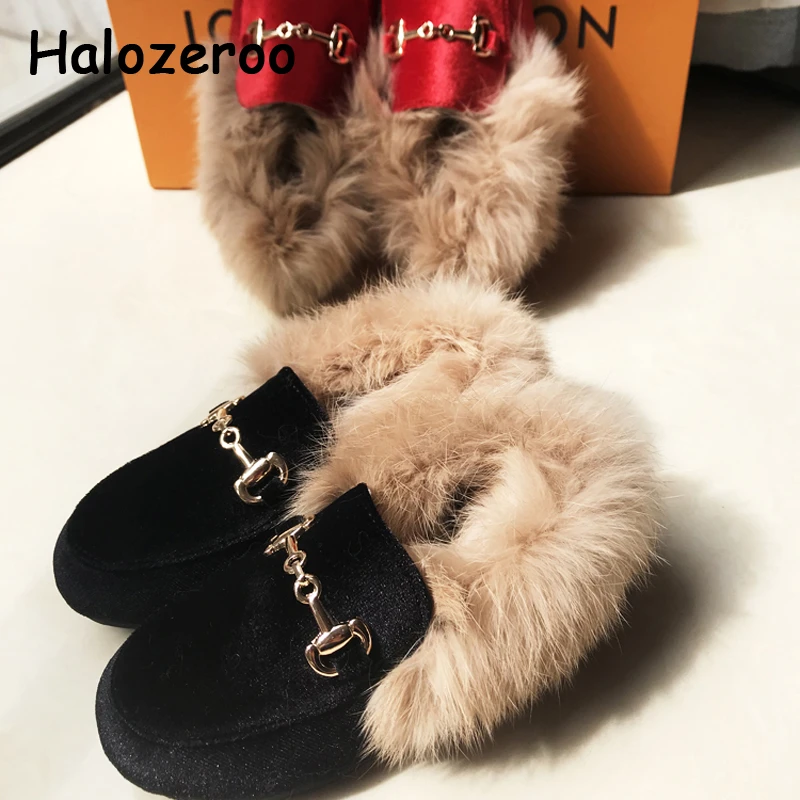 Baby fur loafers Clearance