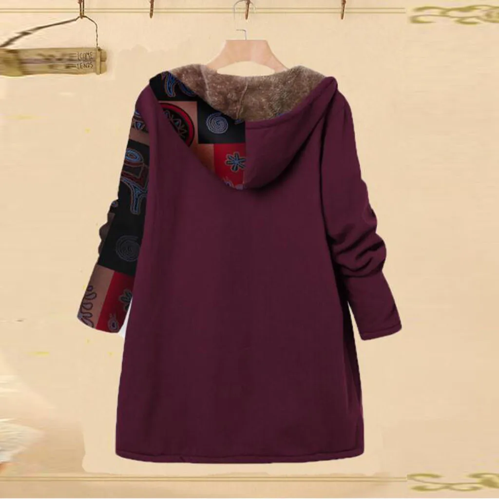 Ropa mujer, женский плащ, casaco feminino sobretudo feminino, Повседневный, с принтом, с длинным рукавом, KLV, с карманами, на молнии,, L-5XL, Z4