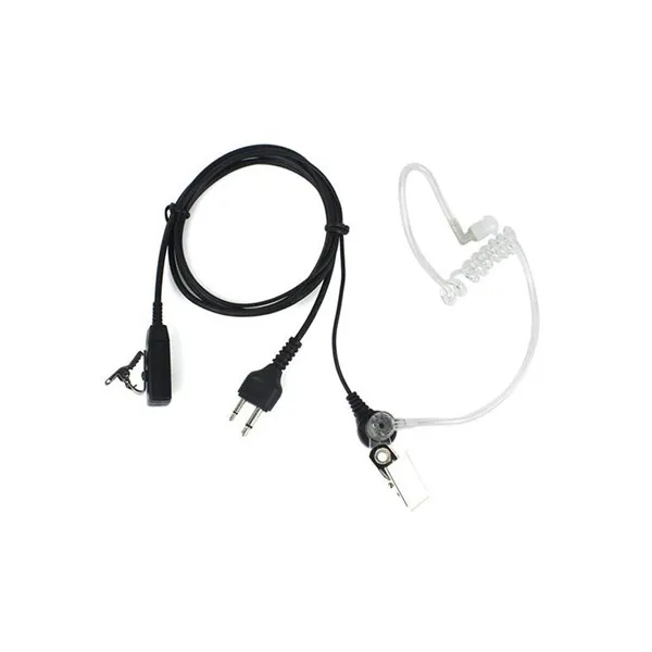 Acoustic tube Ear PTT Mic for COBRA MAXON ICOM Radio F 