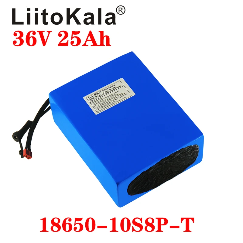 LiitoKala 18650 battery 36V 25AH 30AH 20AH 15AH Lithium Battery Electric Motorcycle Bicycle Scooter with BMS | Спорт и развлечения