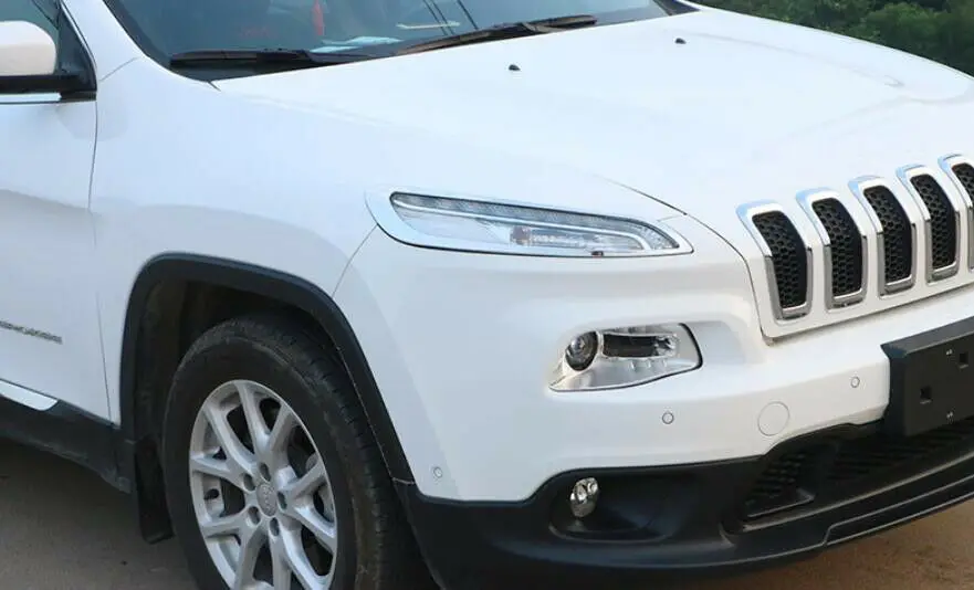 Хромированный головной светильник+ задний светильник для Jeep Cherokee