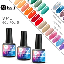 УФ Цветной Гель-лак для ногтей с блестками, полуперманентный замачиваемый УФ-Гель-лак, сделай сам, дизайн ногтей, Гель-лак, лак для ногтей