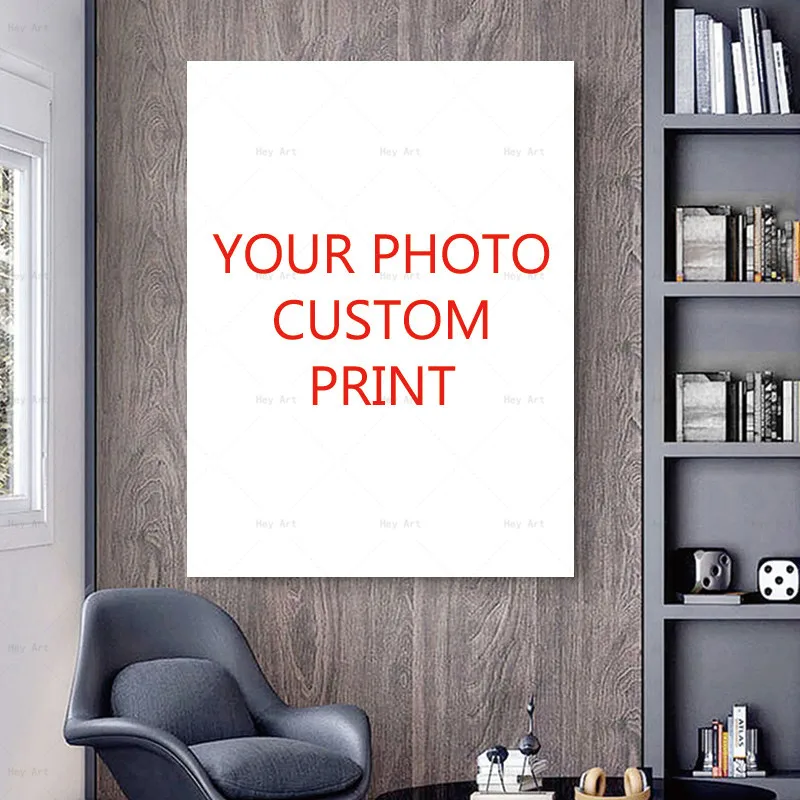 Custom Print On Canvas Paintings Wall Art Poster Pictures For living Room Home Decor Personality Photo Customized