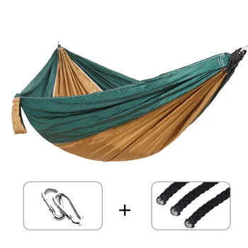 

Single Double Ultralight Camping Hammock with Backpack Adult Outdoor/Indoor Furniture Parachute Travel Survival Hunting Sleeping