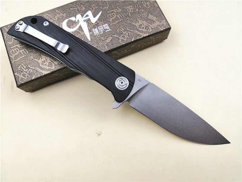 CH CH3001 складной карманный нож D2 лезвие шариковый подшипник Flipper ножи G10 рукоятка