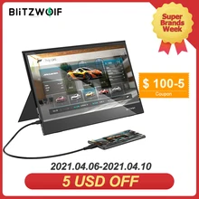 BlitzWolf BW-PCM5 15.6 Pollici Touchable Portatile Monitor Del Computer di Gioco di Visualizzazione Dello Schermo per Smartphone Tablet Computer Portatile Console di Gioco