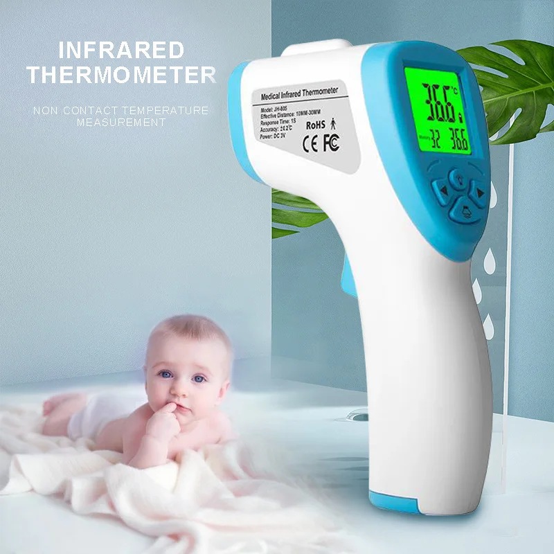 

Forehead No-touch Thermometer LCD Digital IR Laser Electric Temperature Meter Surface Temperature Health Care Thermometer Device