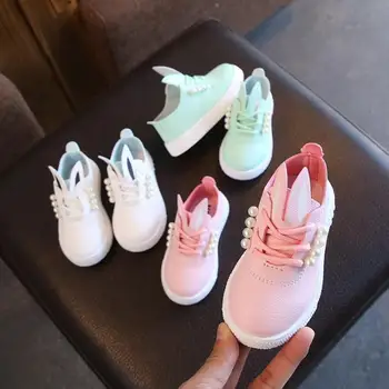 

Spring Autumn Children girls pear shoes Girls Shoes Flat casual Shoes 21-30 501 pink white green TX17