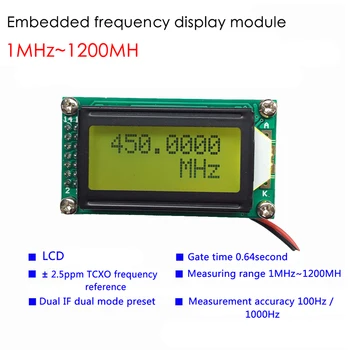 Dc 9-12v 1mhz-1.2ghzの周波数テスターデジタルPLJ-0802-E LCD0802 lcdメーターアマチュア無線用1-1200 1900mhzのdiyキット