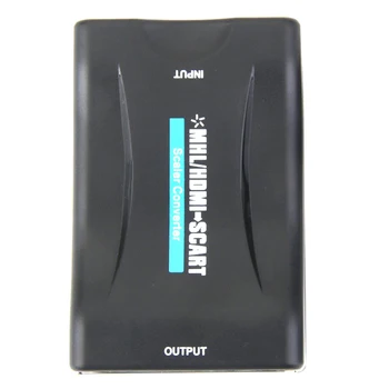 

HDMI to SCART Composite Video Converter Stereo Audio Adapter + USB Cable Black