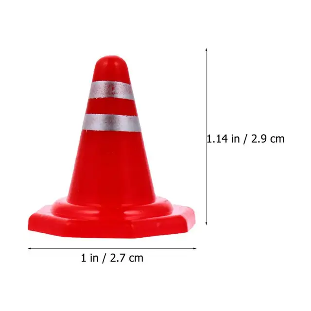 30pcs Traffic Roadblocks Simulation Sand Table Props DIY Road Cone Signs 2