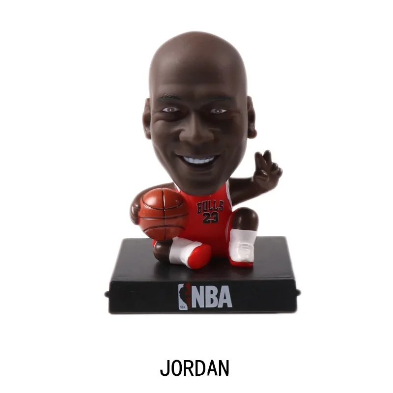T0035-1 NBA баскетбольная звезда Коби Карри Джеймс украшения для людей креативная Смола качающаяся голова кукла Ремесла болельщики подарки - Цвет: T0035-1