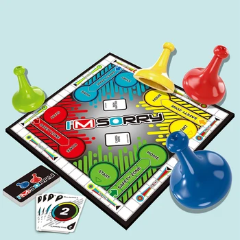 

Edges Smooth Board Game Interactive Toy Early Educational Funny Flying Chess Travel Portable Social Gathering Family Party