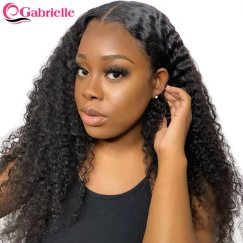 

Gabrielle Lace Front Wigs Kinky Curly Human Hair Wig Brazilian Short Closure Wigs for Women Glueless Lace Front Human Hair Wigs