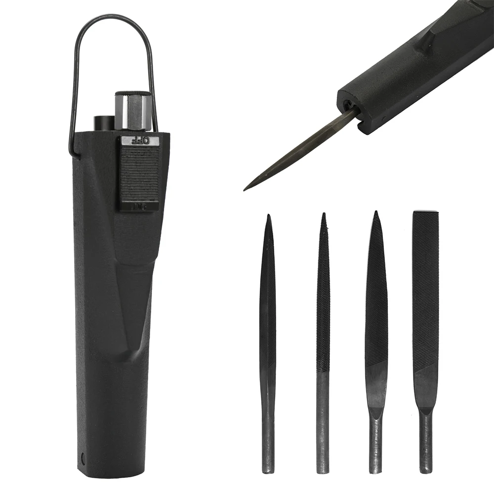 

1pcs Air Pneumatic Air File+4pcs File Filing Grinding Tool 3700rpm 1/4" For Grinding And Polishingof Welding Process