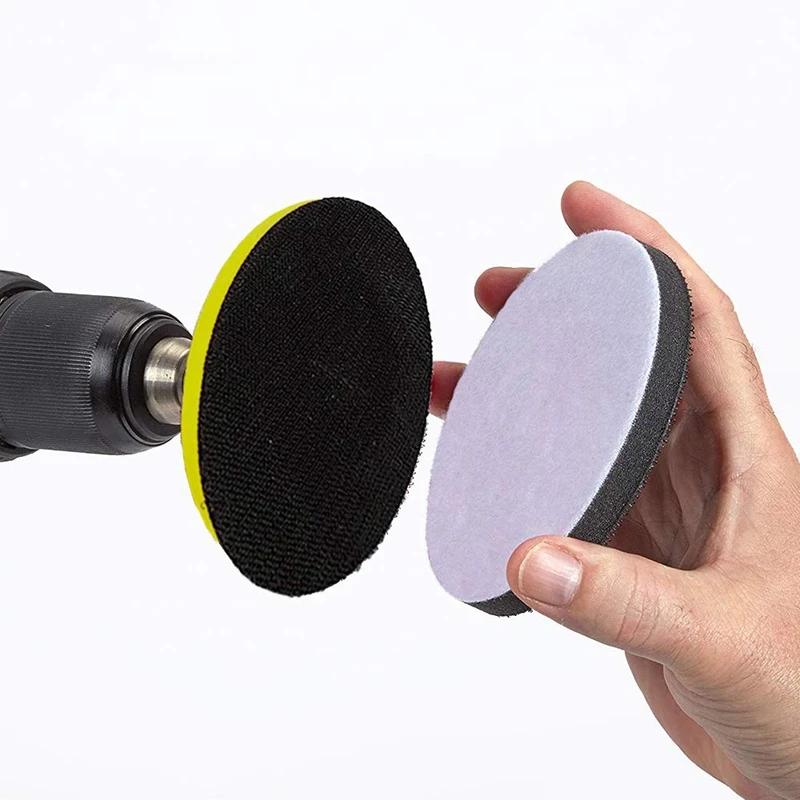 Hot 5 Inch Flocking Sandpaper Tray Padded Sponge Cushion Magic Pad Grinding Machine Protection Pad Shock Pad 125MM