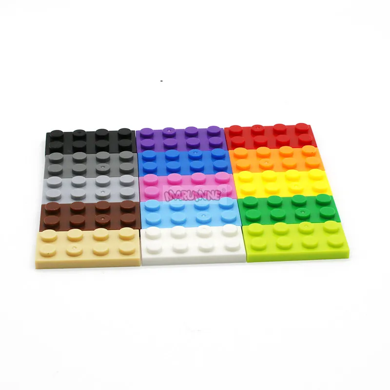 MARUMINE 2x4 Dots Базовая пластина строительные блоки объемные части Creator Обучающие DIY кубики Moc совместимые все основные бренды
