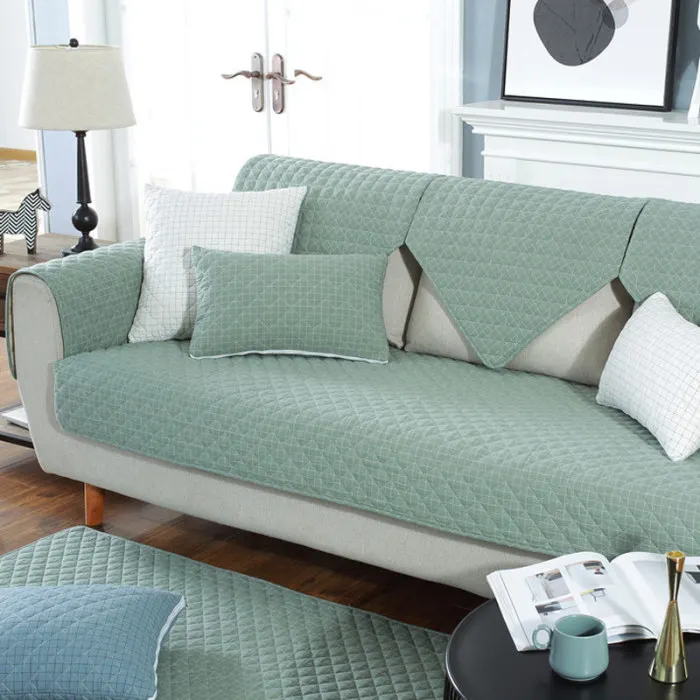 Стеганый диван Settee чехол сплошной Цвет Мягкая дышащая подушка чехол для домашних животных собак TB распродажа