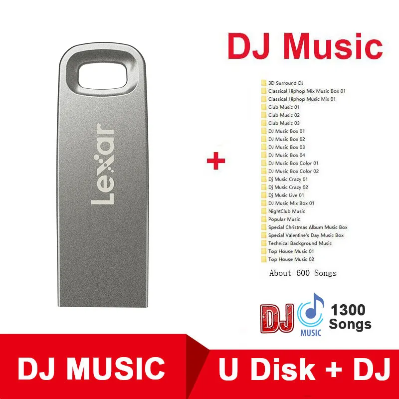 Lexar Cle USB 3,0 128 Гб 64 ГБ 32 ГБ металлический накопитель M45 Jump Drive Plus type C адаптер DJ DIY логотип 256 бит AES U диск дропшиппинг - Цвет: M45 Plus DJ