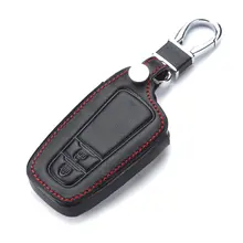 Мини-черный автомобильный кожаный держатель для ключей, чехол для пульта дистанционного управления, брелок для ключей для Prado CH-R