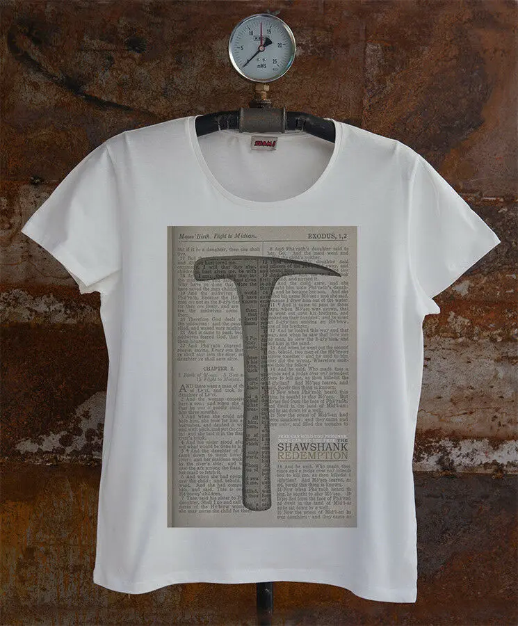 Мужская футболка Shawshank Redemption* Bible, Мужская футболка на заказ с коротким рукавом, Casua Camisa, футболка для мужчин