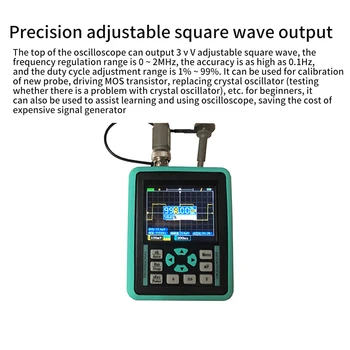 

DSO1511E Digital Oscilloscope Intelligent 120M Bandwidth USB Rechargeable Mini Handheld Waveform Storage 1 Channel High Accuracy