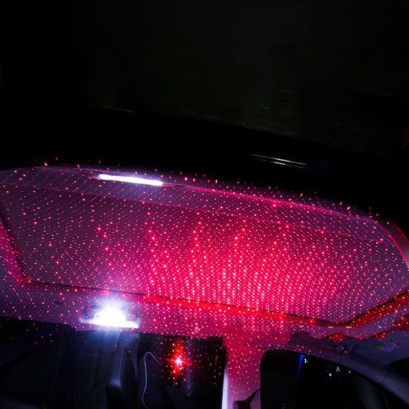 Автомобильный USB светодиодный автомобильный атмосферный окружающий звездный свет Интерьер декоративный свет
