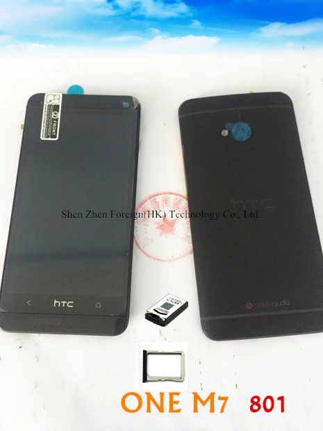 Original For htc ONE M7 801 801E Super Screen With Frame LCD Display Black | Инструменты