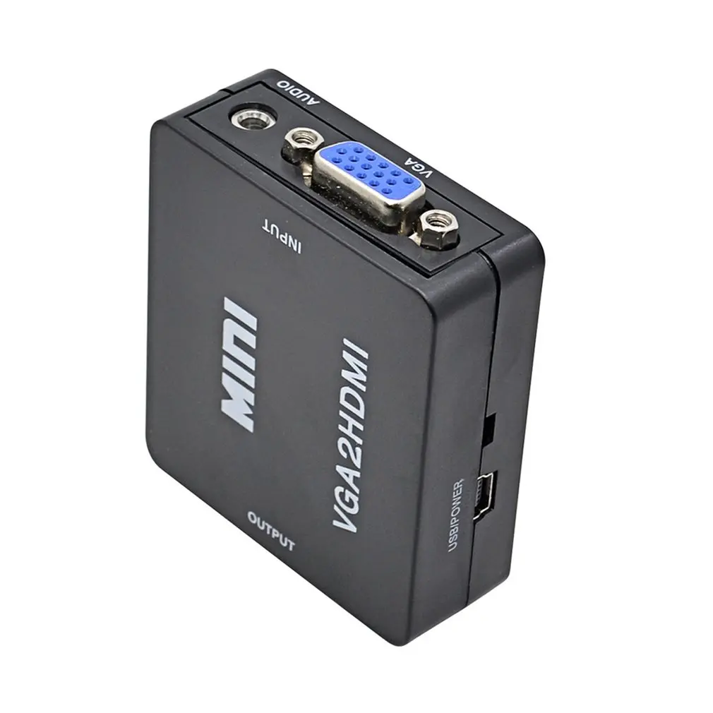 HD 1080P мини HDMI в VGA конвертер с аудио HDMI2VGA видео коробка адаптер для Xbox360 PC DVD PS3 PS4