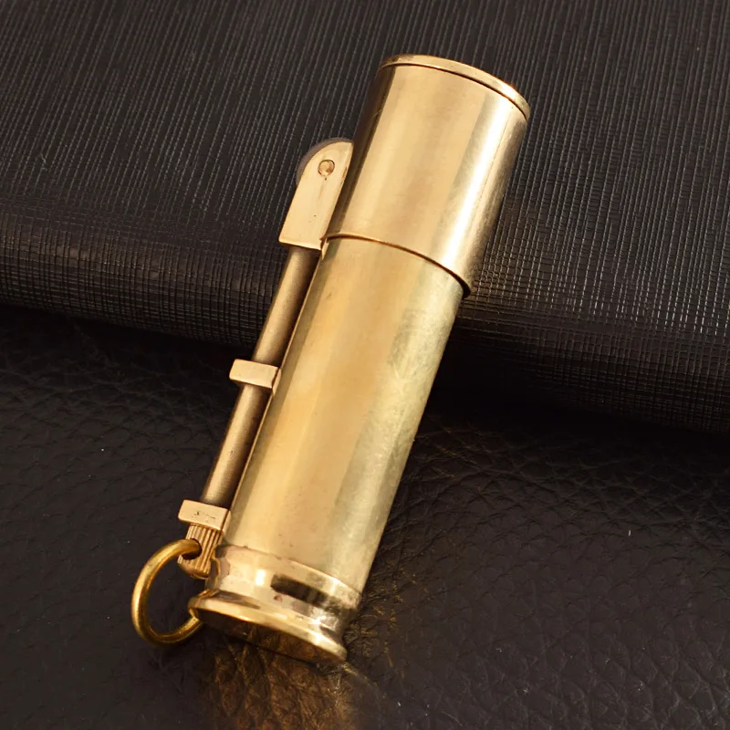 第二次世界大戦ヴィンテージ真鍮製トレンチオイルウィックライター