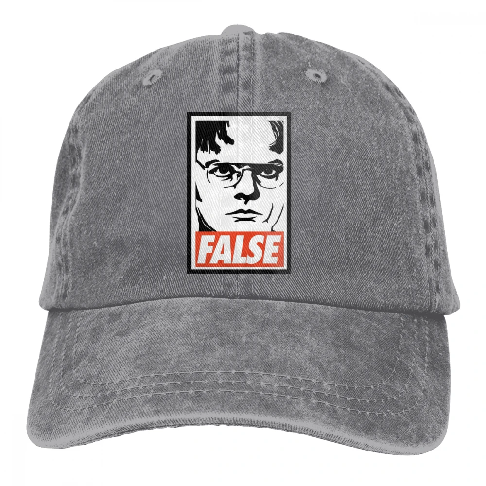 Dwight Schrute ложный Casquette глубокий Хизер унисекс Мужские Женские джинсовые бейсболка с ремешком кепки Регулируемый Гольф папа шляпа