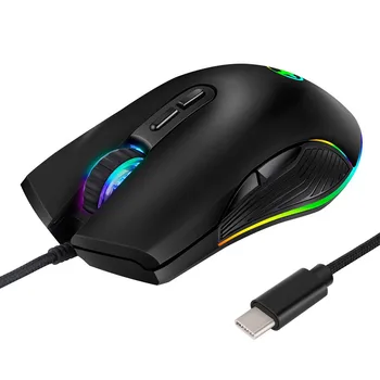 

New Type Ergonomic Mice 4 Backlight Modes Up To 3200 DPI Wired Gaming Mouse raton ordenador con cable#30